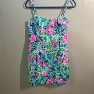Lily Pulitzer spaghetti strap structured mini dress